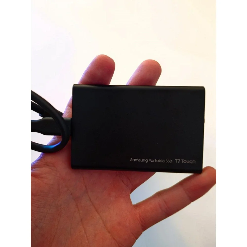 Samsung T7 Touch 1TB Portable External SSD - Black (MU-PC1T0K/WW)